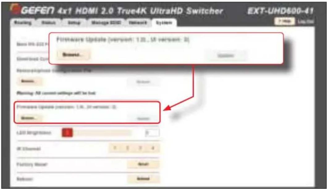 Gefen EXT-UHD600-41 - ▶ Firmware Update - 1