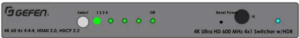 Gefen EXT-UHD600-41 - Using the Front Panel Buttons - 3