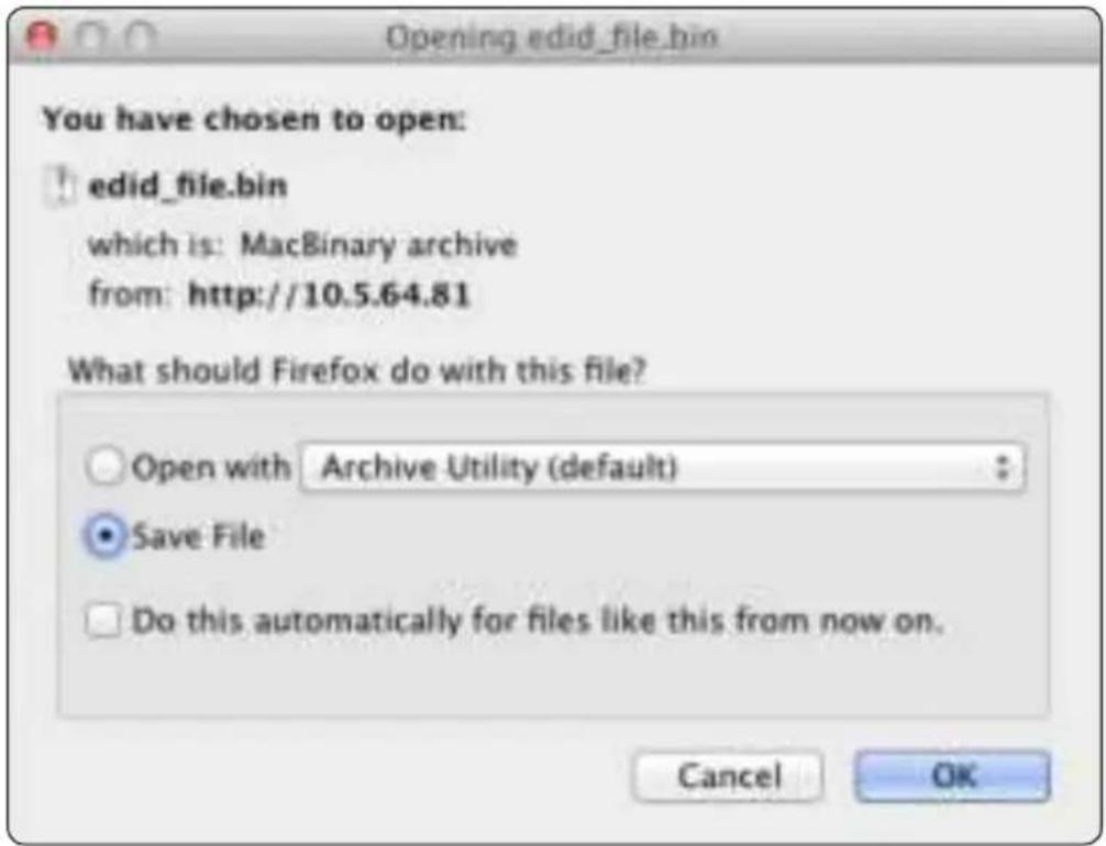 Gefen EXT-UHD600-41 - ▶ Downloading an EDID - 2