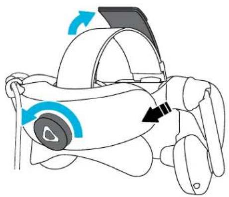 HTC VIVE Pro Eye - Putting on the VIVE Pro Eye HMD - 2