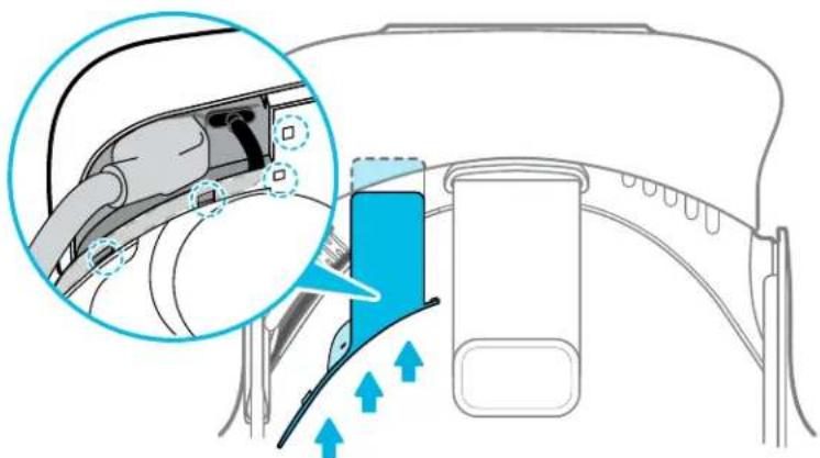HTC VIVE Pro Eye - Connecting a USB device to the VIVE Pro Eye HMD - 4