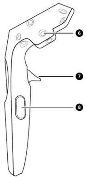 Technical diagram of a mechanical part with numbered annotations pointing to specific features.