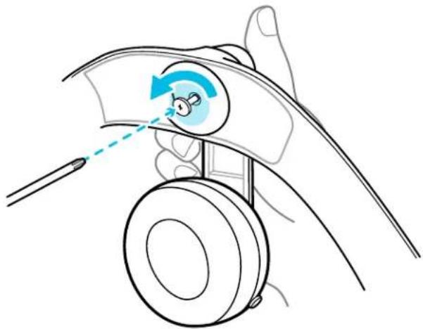 HTC VIVE Pro Eye - Removing the headset earphones - 2
