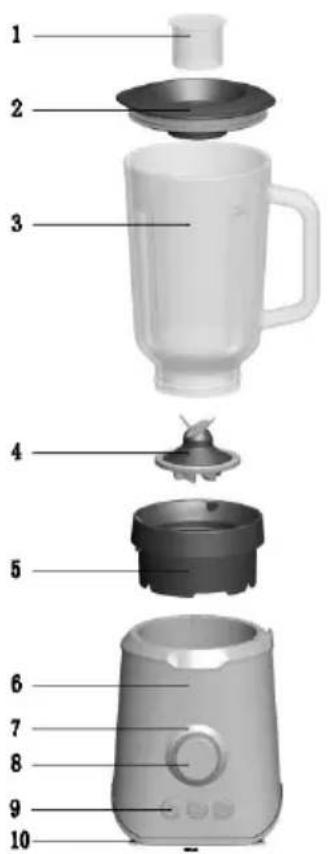 COMELEC BL 7147 - TB-6012A TABLE BLENDER - 1