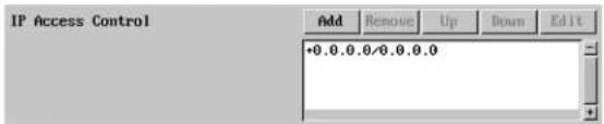 IP Access Control +0.0.0.0/0.0.0.0