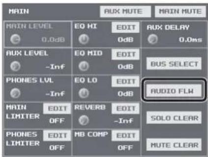MAIN EQ HI EDIT AUX DELAY 0.0dB 0dB 0.0ms AUX LEVEL EQ MID EDIT BUS SELECT -Inf 0dB PHONES LVL EQ LO EDIT AUDIO FLW -Inf 0dB MAIN EDIT REVERB EDIT SOLO CLEAR LIMITER OFF -Inf PHONES EDIT MB COMP EDIT MUTE CLEAR LIMITER OFF OFF