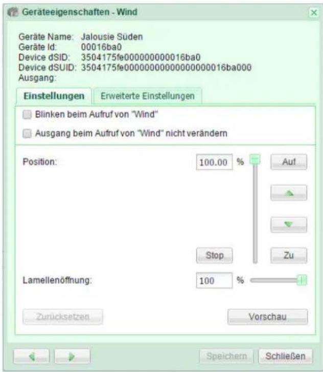 digitalSTROM DSS22 - Hinweis zum Konfigurieren des Gerätewerts für übergeordnete Aktivitäten - 1