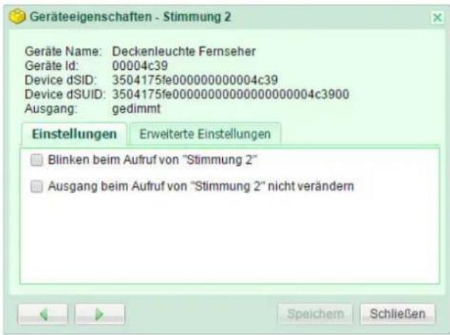 digitalSTROM DSS22 - Aktivitätseinstellungen bearbeiten - 1