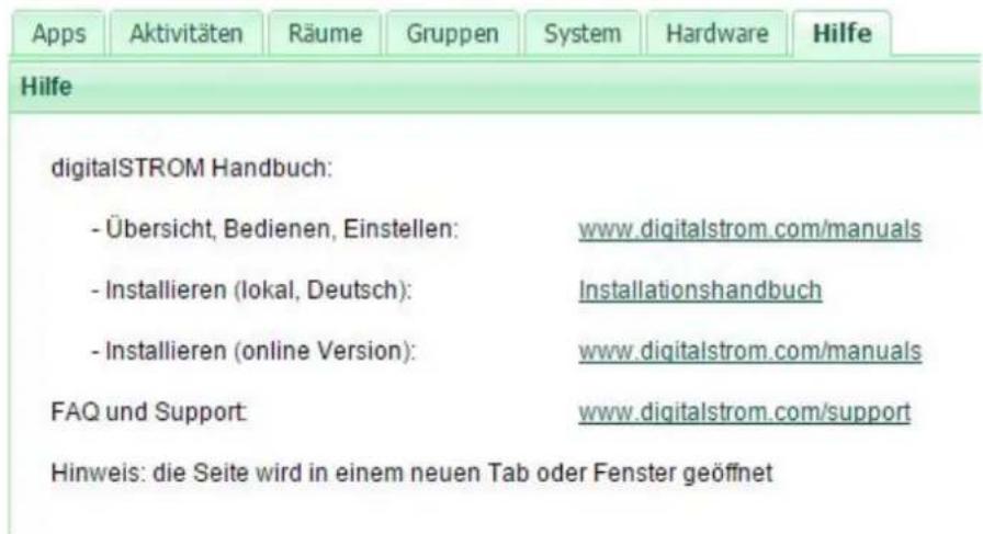 digitalSTROM DSS22 - Hilfe - 1