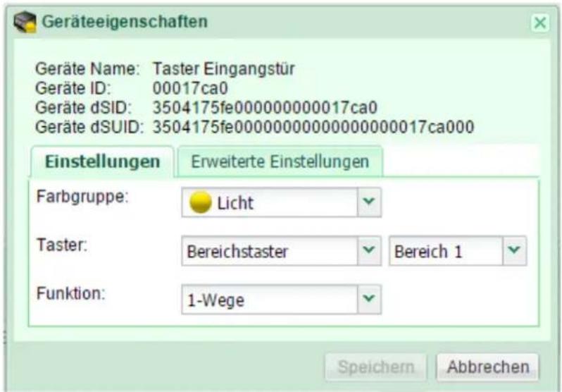 digitalSTROM DSS22 - Geräteeigenschaften bearbeiten - 1