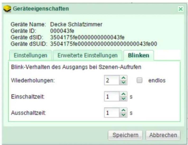 digitalSTROM DSS22 - Blinken der digitalSTROM-Geräte in einer Stimmung oder Aktivität - 1