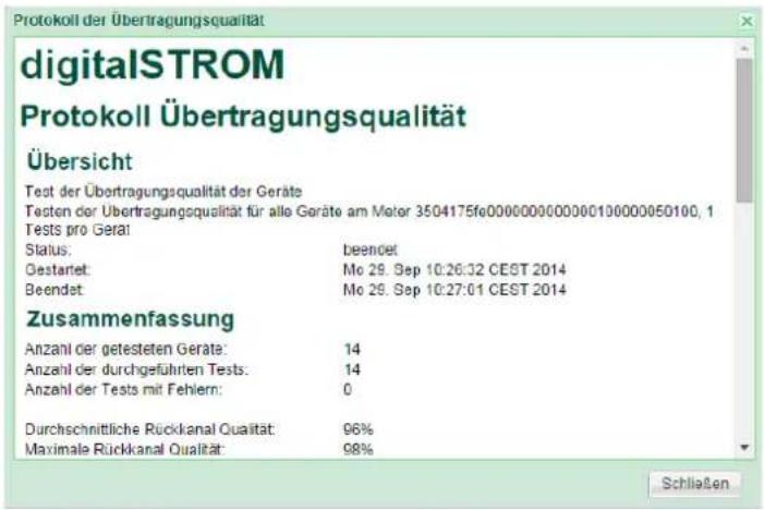 digitalSTROM DSS22 - Resultate überprüfen - 1
