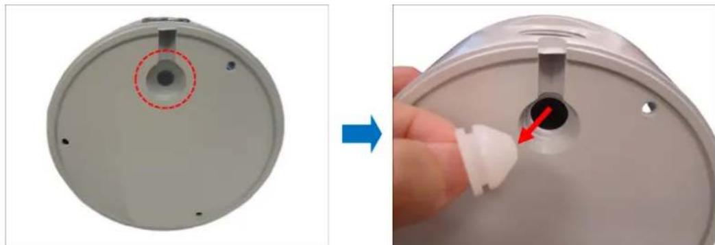 ACTi A84 - Option 1: Cable Passing Through the Surface and Bottom Cable Hole - 2