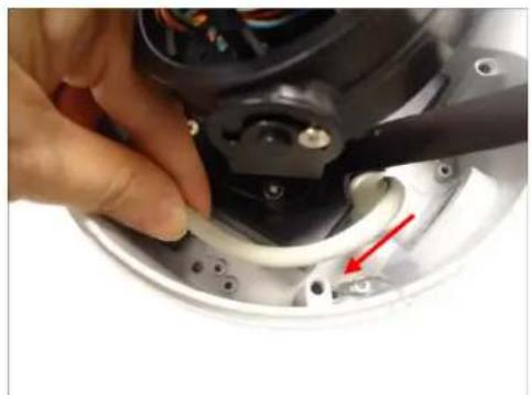 ACTi A84 - Option 1: Cable Passing Through the Surface and Bottom Cable Hole - 7