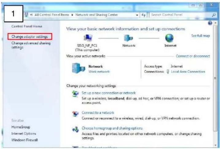 ACTi A84 - Manually adjust the IP address of the PC: - 1