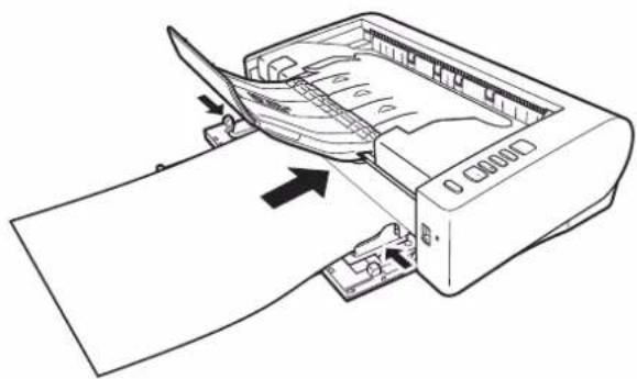 CANON imageFORMULA DR-M1060 - Wenn Sie lange Dokumente mit dem 180°-Papierweg scannen, verwenden Sie die Erweiterung der Dokumenteinzugsauflage und die Ausgabestütze. - 4