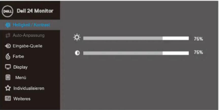 DELL SE2419HR - On-Screen Display-Menü (OSD-Menü) verwenden Auf das OSD-Menü zugreifen - 7