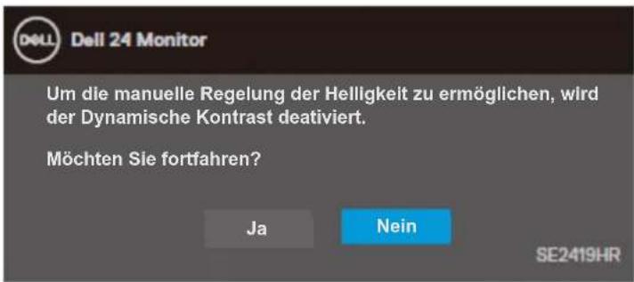 DELL SE2419HR - OSD-Warnmeldungen - 1