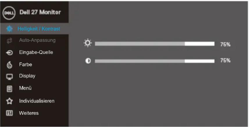 DELL SE2419HR - On-Screen Display-Menü (OSD-Menü) verwenden Auf das OSD-Menü zugreifen - 9