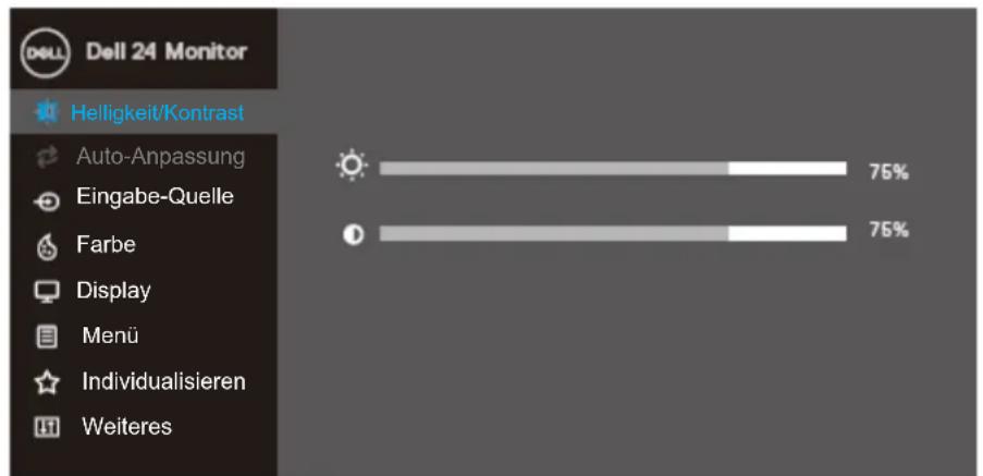 DELL SE2419HR - On-Screen Display-Menü (OSD-Menü) verwenden Auf das OSD-Menü zugreifen - 2
