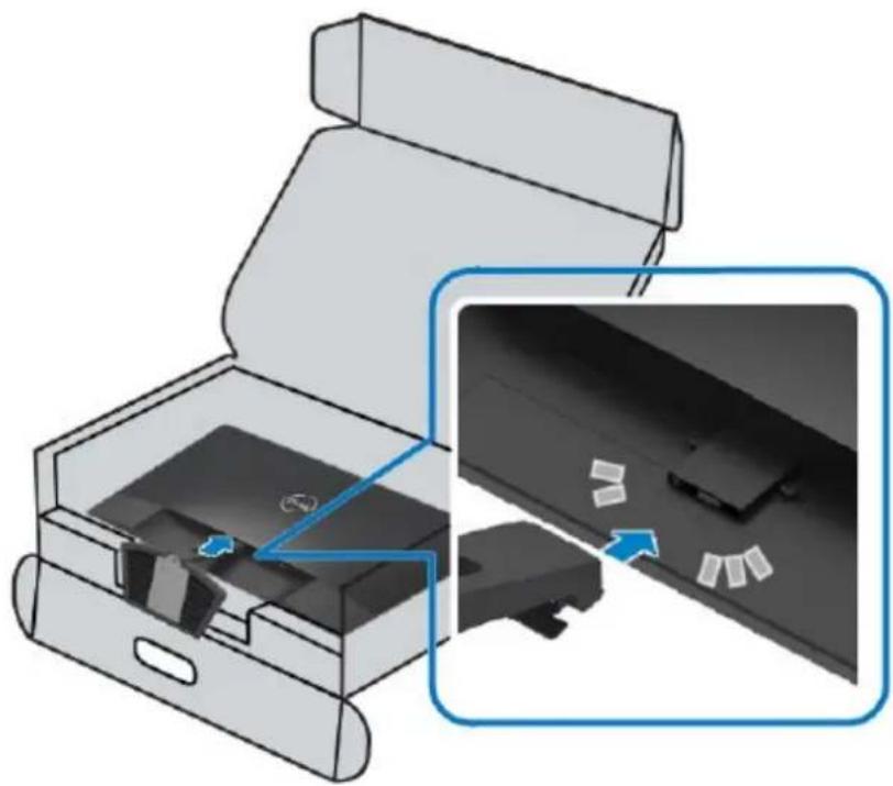 DELL SE2419HR - Den Ständer anbringen - 2