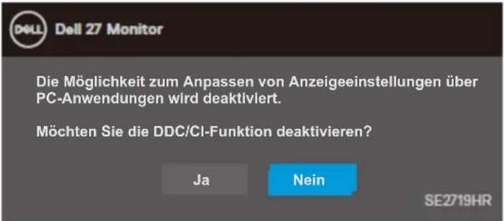 DELL SE2419HR - OSD-Warnmeldungen - 7