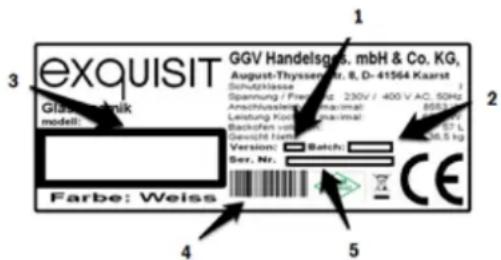 Exquisit EKC301-3R - Folgende Angaben werden benötigt um Ihren Auftrag bearbeiten zu können: - 1