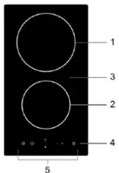 Exquisit EKC301-3R - Bezeichnung Glaskeramikkochfeld EKC 301-3R EKC301-3 - 1