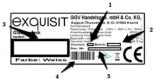 Exquisit EKC630-3RBZ - Folgende Angaben werden benötigt um Ihren Auftrag bearbeiten zu können: - 1