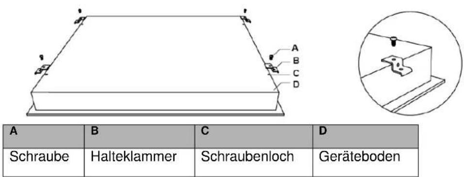 Exquisit EKC630-3RBZ - Nachstehend die Einbauschritte für ein Kochfeld mit Halteklammern: - 2