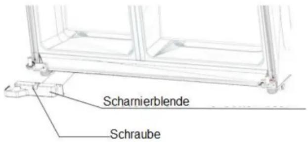 Exquisit SBS530-3FCA+ - Scharnierblende montieren - 1