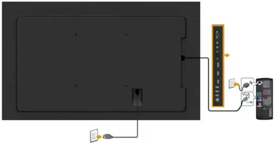 DELL C7016H - Connecting VGA Cable - 1