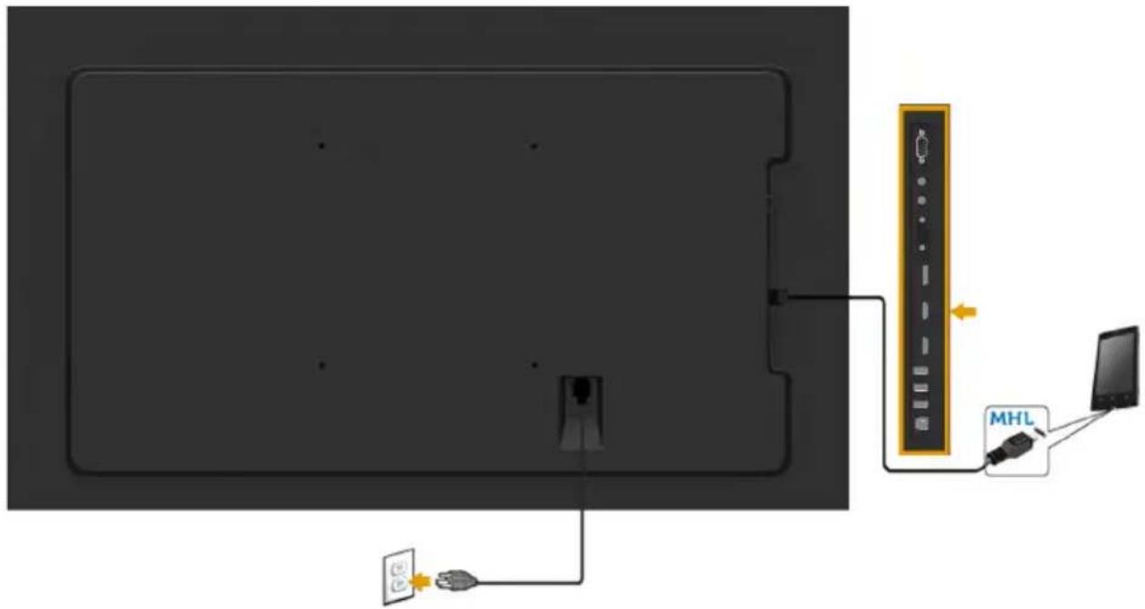 DELL C7016H - Connecting MHL cable - 1