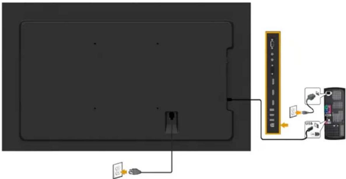 DELL C7016H - Connecting USB cable - 1