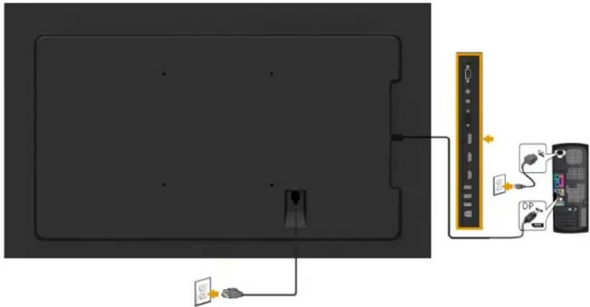 DELL C7016H - Connecting DP Cable - 1