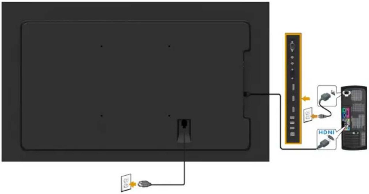 DELL C7016H - Connecting HDMI cable - 1
