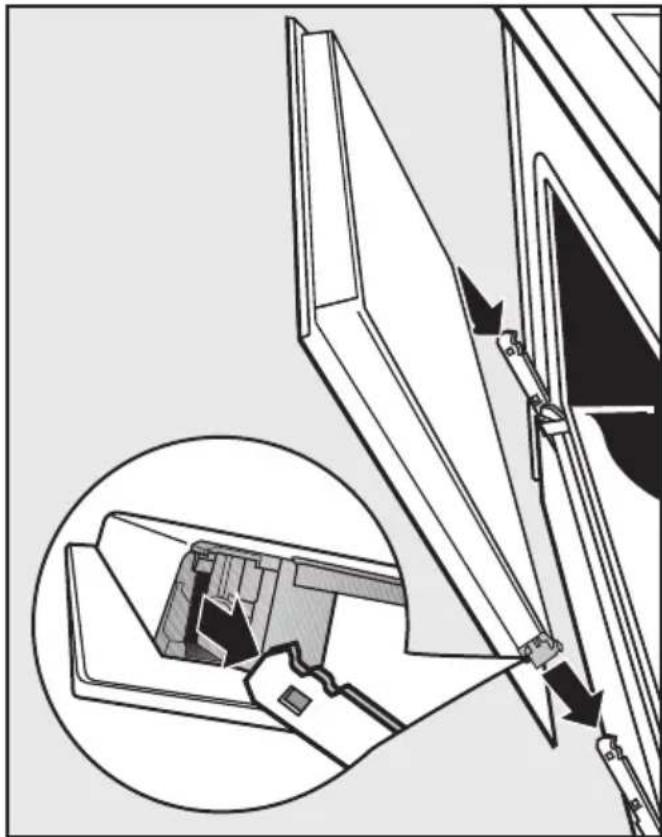 MIELE H 2850 BP - Tür einbauen - 1