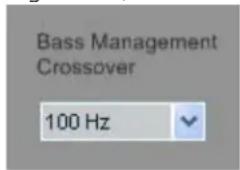Bass Management Crossover 100 Hz