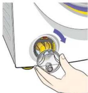 DYSON CR02 Allergy - To replace the coin trap window: - 1
