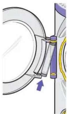 DYSON CR02 Allergy - If the outer door is dislodged from its safety hinge: - 1
