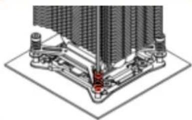 Noctua NH-U9DX i4 - Fastening the heatsink to the CPU - 2