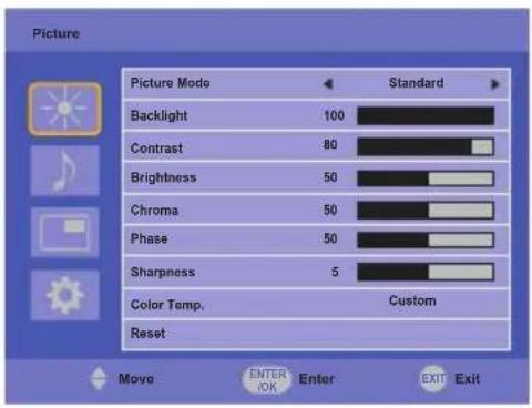 IIYAMA ProLite TF5538UHSC-W2AG - ADJUSTMENT MENU CONTENTS - 1