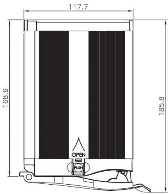 Icy Dock MB123SRCK-1B - Engineering Graphic - 2