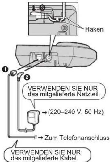 PANASONIC KX-TG8200G - Anschlüsse - 1