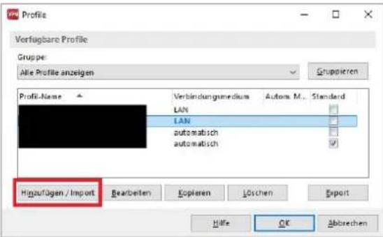 LANCOM UF-50 - Konfigurationsschritte im LANCOM Advanced VPN Client: - 2