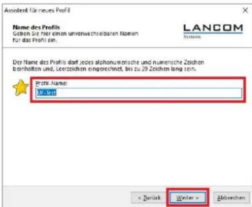 LANCOM UF-50 - Konfigurationsschritte im LANCOM Advanced VPN Client: - 4