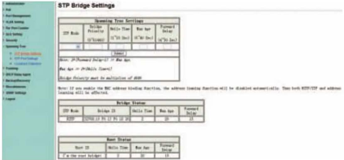 Digitus DN-95312 - STP Bridge Settings - 1