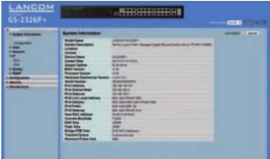 LANCOM GS-2328 - WEBconfig starten - 1