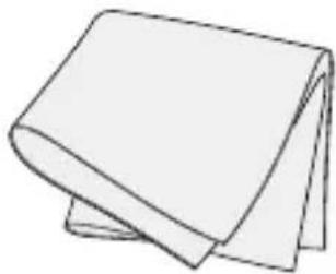 Simple line drawing of a stack of papers or documents (no text or symbols)