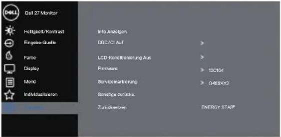 DELL Professional P2720D - Individualisieren Wählen Sie diese Option zur Anpassung der Personalisierungseinstellungen. - 5